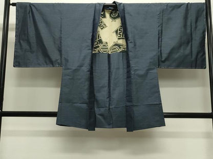 平和屋着物●男性 本場大島紬 アンサンブル 亀甲文様 正絹 逸品 未使用 CABC8018gh