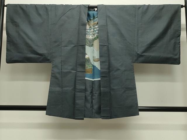 平和屋着物●男性 本場大島紬 アンサンブル 80亀甲 総詰め 山田実作 証紙付き 正絹 逸品 CABC8019gh
