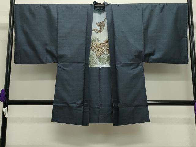 平和屋着物●男性 本場大島紬 アンサンブル 100亀甲 総詰め 常口トミ作 証紙付き 正絹 逸品 未使用 CABC8021gh