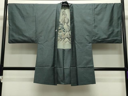 平和屋着物●男性 本場大島紬 アンサンブル 100亀甲 総詰め 高島屋扱い 証紙付き 正絹 逸品 CABC8022gh