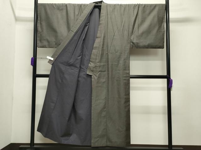 平和屋着物●男性 紬 アンサンブル 亀甲文様 正絹 逸品 CABC8024gh