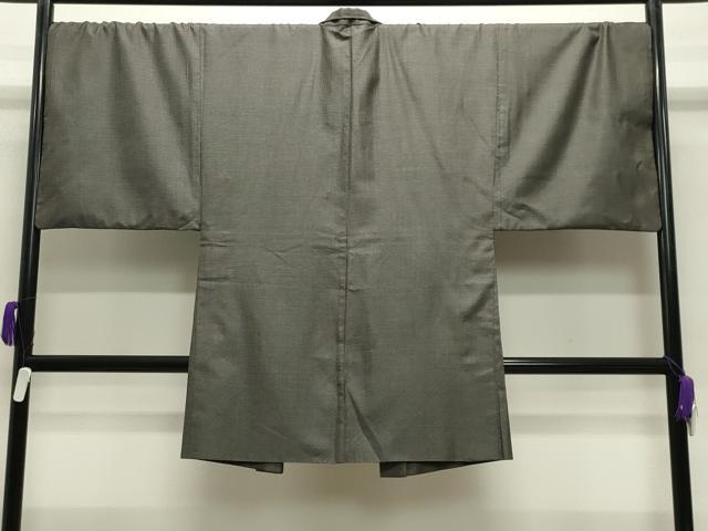 平和屋着物●男性 紬 アンサンブル 亀甲文様 正絹 逸品 CABC8024gh