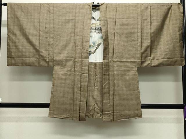 平和屋着物●男性 本場大島紬 アンサンブル 140亀甲 総詰め 工房夢創庵謹製 証紙付き 正絹 逸品 CABC8032gh