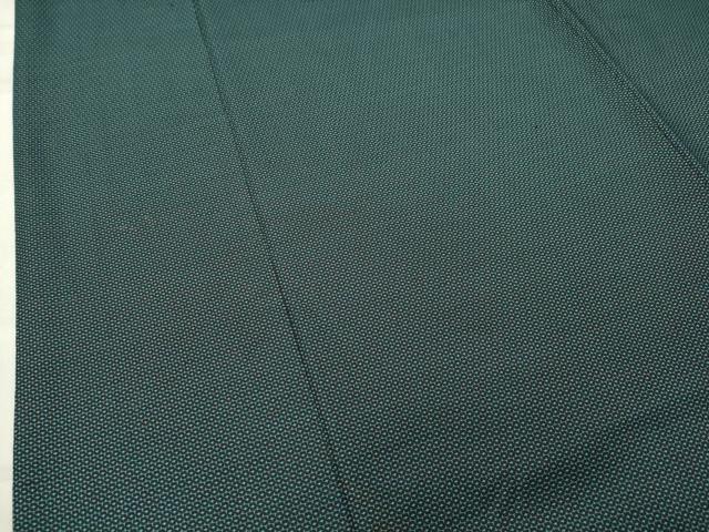 平和屋着物●男性 紬 アンサンブル 100亀甲 総詰め 正絹 逸品 CABC8033gh