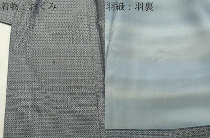 平和屋着物●男性 本場大島紬 アンサンブル 120亀甲 総詰め 正絹 逸品 CABC8035gh