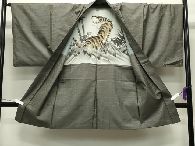 平和屋着物●男性 本場大島紬 アンサンブル 120亀甲 総詰め 正絹 逸品 CABC8036gh