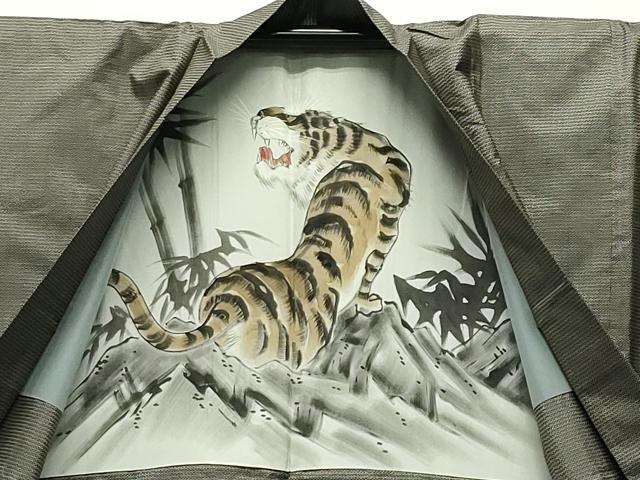 平和屋着物●男性 本場大島紬 アンサンブル 120亀甲 総詰め 正絹 逸品 CABC8036gh