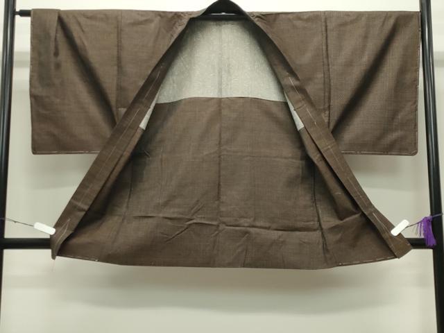 平和屋着物●男性 紬 アンサンブル 絣文様 正絹 逸品 未使用 CABC8039gh