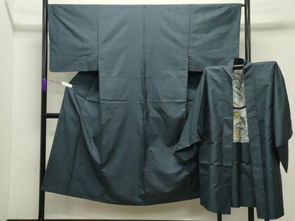 平和屋着物●男性 本場大島紬 アンサンブル 100亀甲 総詰め 正絹 逸品 CABC8040gh