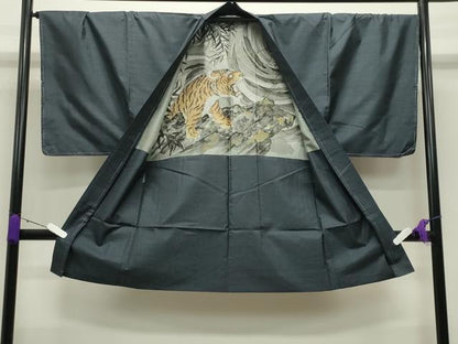 平和屋着物●男性 本場大島紬 アンサンブル 100亀甲 総詰め 正絹 逸品 未使用 CABC8043gh