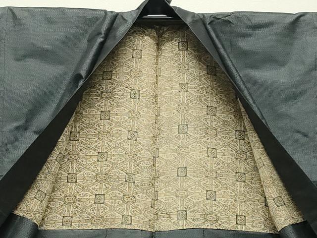 平和屋着物●男性 本場大島紬 アンサンブル 80亀甲 総詰め 正絹 逸品 CABC8044gh