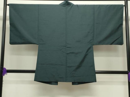 平和屋着物●男性 紬 アンサンブル 虫襖色 正絹 逸品 CABC8045gh