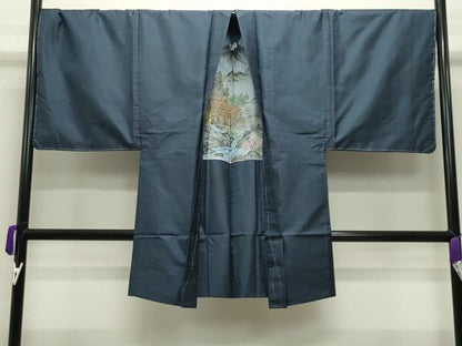 平和屋着物●男性 本場大島紬 アンサンブル・長襦袢セット 100亀甲 総詰め キングサイズ 正絹 逸品 未使用 CABC8046gh