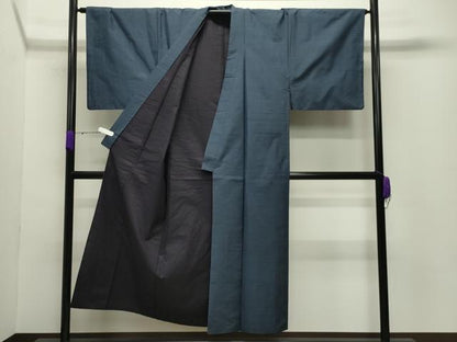 平和屋着物●男性 本場大島紬 アンサンブル・長襦袢セット 亀甲文様 正絹 逸品 CABC8047gh