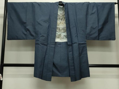平和屋着物●男性 本場大島紬 アンサンブル・長襦袢セット 亀甲文様 正絹 逸品 CABC8047gh