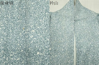 平和屋着物●上質な小紋 作家物 たたき染め 正絹 逸品 CABC8049gh