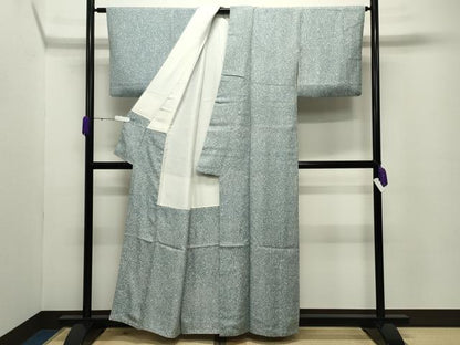平和屋着物●上質な小紋 作家物 たたき染め 正絹 逸品 CABC8049gh