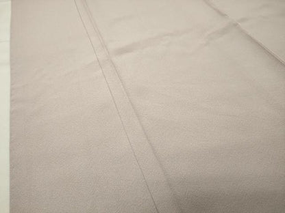 平和屋着物●上質な色無地　枯野色　正絹　逸品　CABC8055gh