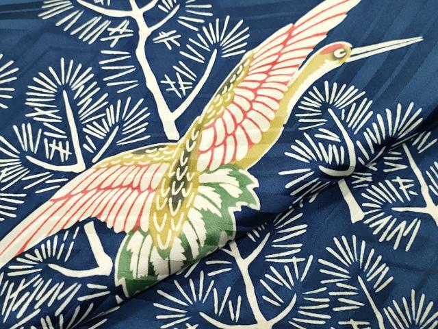 平和屋着物●豪華振袖 型染め 飛鶴文 三越扱い 正絹 逸品 CABC8056gh