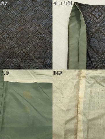 平和屋着物●本場大島紬 龍郷絣 正絹 逸品 CABC8064gh