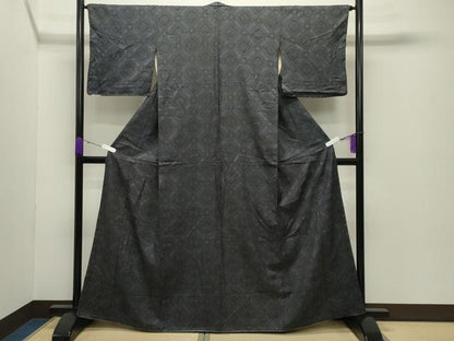平和屋着物●本場大島紬 龍郷絣 正絹 逸品 CABC8064gh
