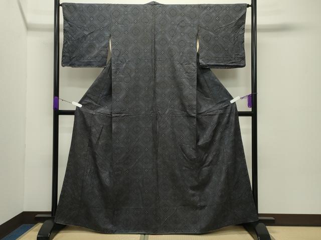 平和屋着物●本場大島紬 龍郷絣 正絹 逸品 CABC8064gh