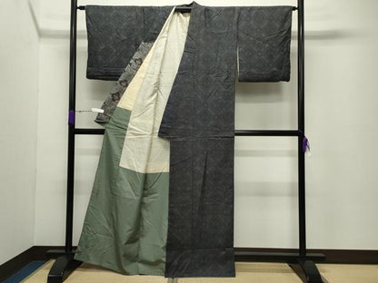 平和屋着物●本場大島紬 龍郷絣 正絹 逸品 CABC8064gh