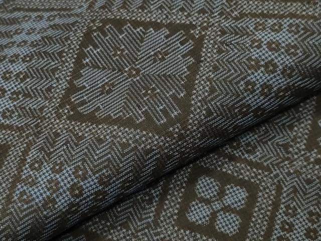 平和屋着物●本場大島紬 龍郷絣 正絹 逸品 CABC8064gh