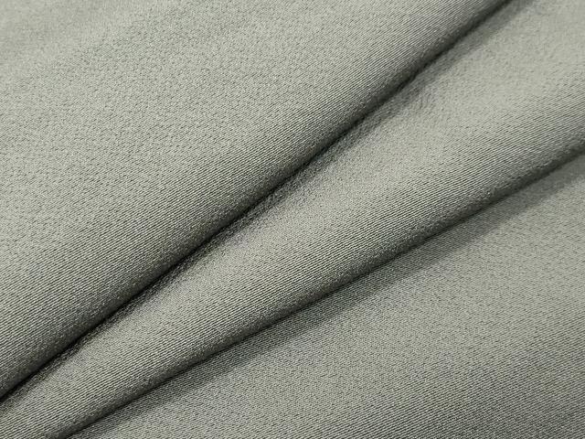 平和屋着物●上質な色無地 鼠色 正絹 逸品 CABC8070gh