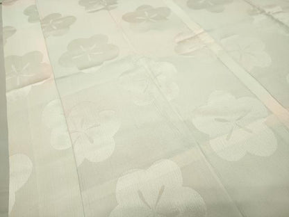 平和屋着物●長襦袢 無双仕立て 舞梅地紋 暈し染め 正絹 逸品 CABC8071gh