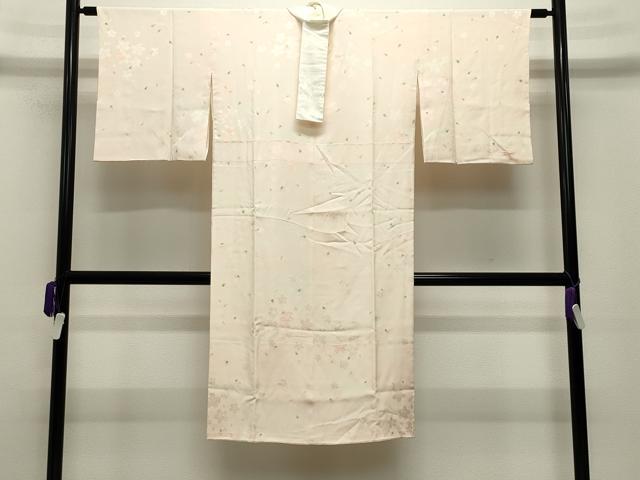 平和屋着物●長襦袢 袷 作家物 絞り 花ふぶき 暈し染め 正絹 逸品 CABC8074gh