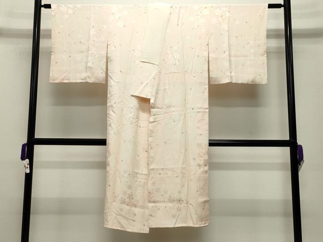 平和屋着物●長襦袢 袷 作家物 絞り 花ふぶき 暈し染め 正絹 逸品 CABC8074gh