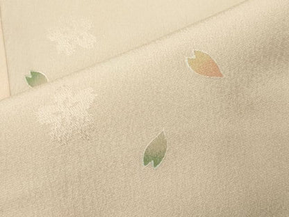 平和屋着物●長襦袢 袷 作家物 絞り 花ふぶき 暈し染め 正絹 逸品 CABC8074gh
