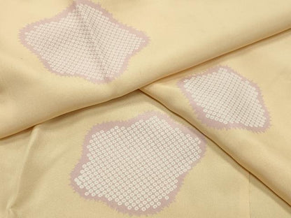 平和屋着物●長襦袢 無双仕立て 舞梅文 半衿刺繍 正絹 逸品 CABC8076gh