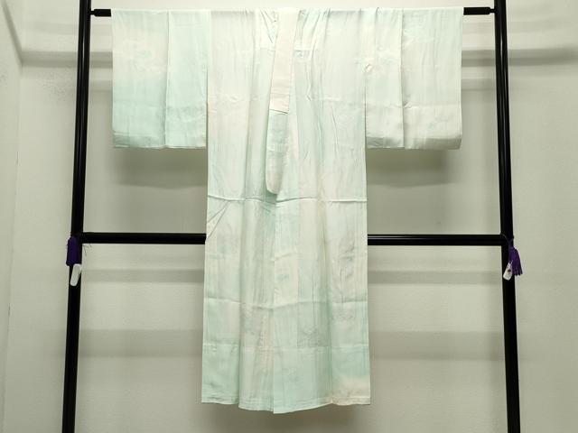平和屋着物●長襦袢 無双仕立て 亀甲地紋 暈し染め 正絹 逸品 CABC8077gh