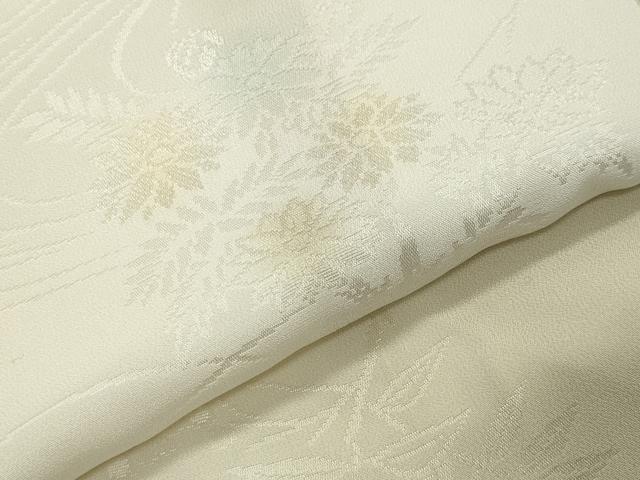平和屋着物●長襦袢 袷 流水草花地紋 暈し染め 半衿刺繍 正絹 逸品 未使用 CABC8078gh