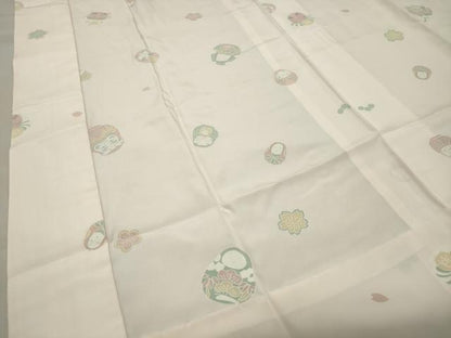 平和屋着物●長襦袢 無双仕立て だるま 正絹 逸品 CABC8079gh