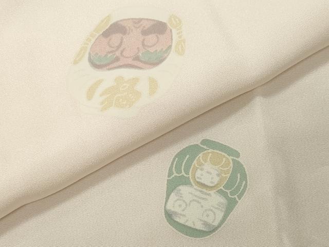 平和屋着物●長襦袢 無双仕立て だるま 正絹 逸品 CABC8079gh