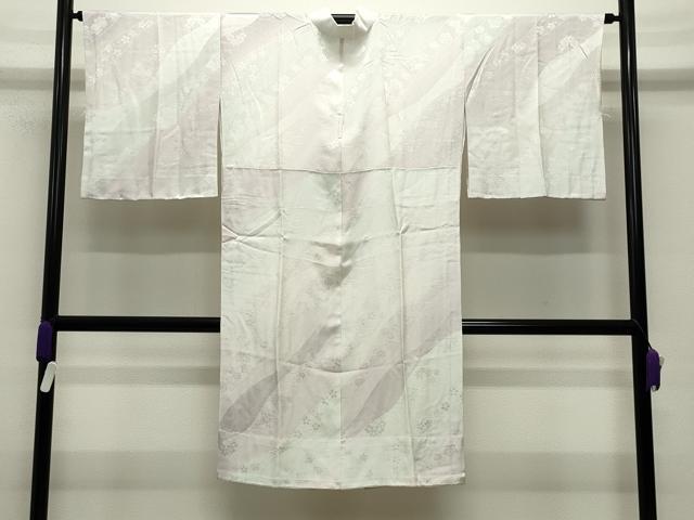 平和屋着物●長襦袢 無双仕立て 草花地紋 暈し染め 正絹 逸品 未使用 CABC8081gh