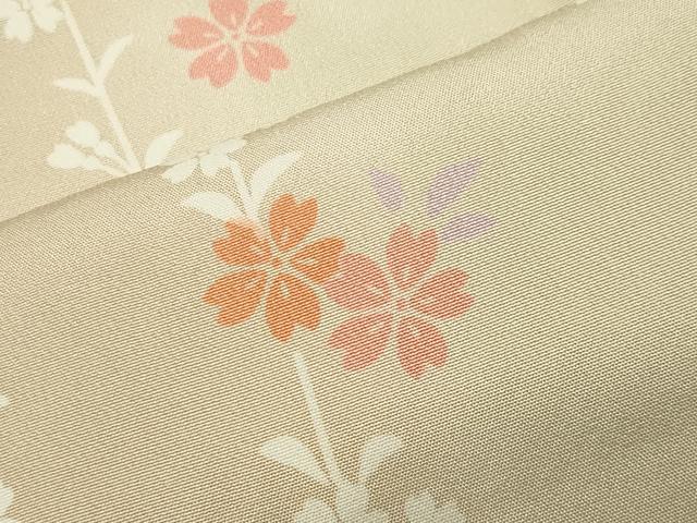 平和屋着物●長襦袢 無双仕立て 舞梅文 暈し染め 正絹 逸品 CABC8085gh