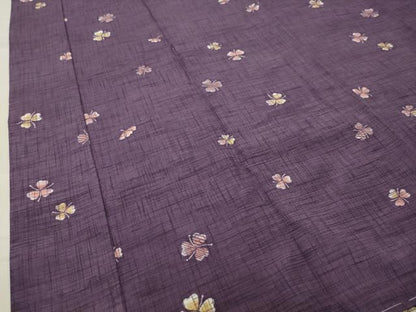 平和屋着物●長襦袢 無双仕立て 舞花文 正絹 逸品 CABC8087gh