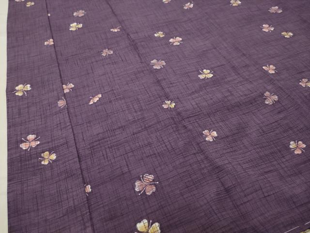 平和屋着物●長襦袢 無双仕立て 舞花文 正絹 逸品 CABC8087gh