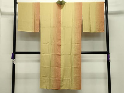 平和屋着物●長襦袢 無双仕立て 縞 正絹 逸品 未使用 CABC8088gh