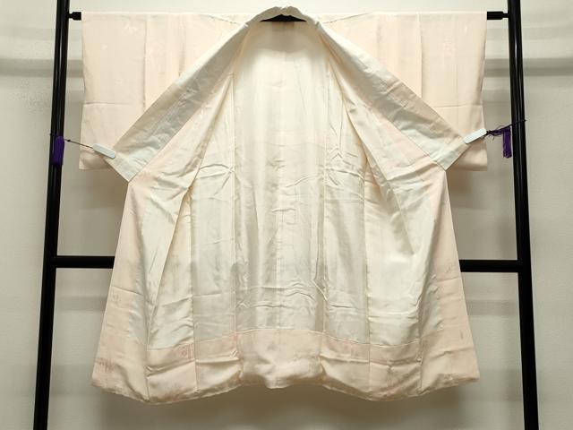 平和屋着物●長襦袢 袷 枝椿地紋 暈し染め 正絹 逸品 CABC8089gh