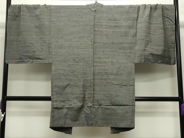 平和屋着物●男性 紬 アンサンブル 霞文 キングサイズ 正絹 逸品 未使用 CABC8092gh