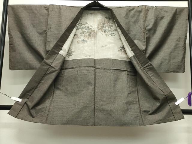 平和屋着物●男性 本場大島紬 アンサンブル 100亀甲 総詰め 正絹 逸品 CABC8094gh