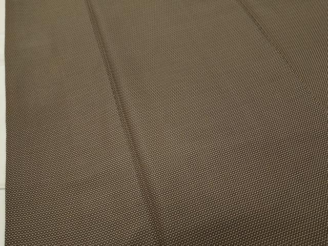 平和屋着物●男性 紬 アンサンブル・長襦袢セット 120亀甲 総詰め 正絹 逸品 CABC8095gh