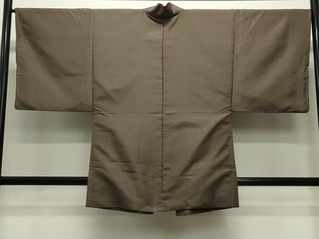 平和屋着物●男性 紬 アンサンブル・長襦袢セット 120亀甲 総詰め 正絹 逸品 CABC8095gh