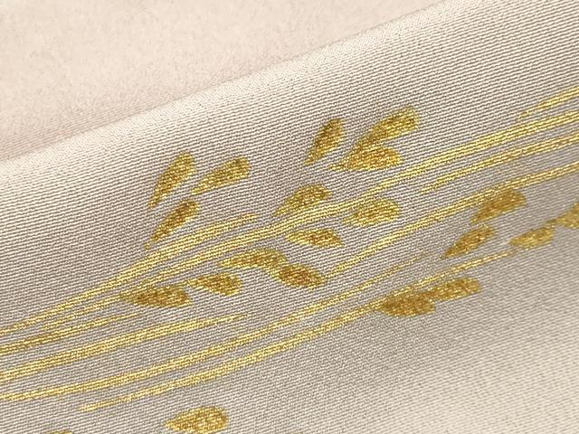 平和屋着物●訪問着 刺繍 稲穂 遠山風景文 暈し染め 金彩 正絹 逸品 CABC8097gh