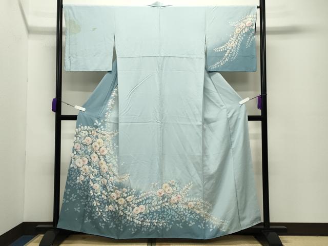 平和屋着物●訪問着 辻が花 絞り 暈し染め 正絹 逸品 CABC8098gh
